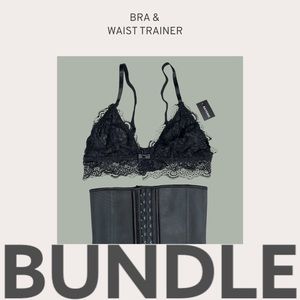 Black Bralette + Waist Trainer Bundle
